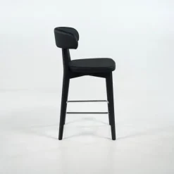 Tabouret Snack (assise +/- 65 Cm)|Tabouret De Bar (assise +/- 80 Cm)*Siren Tabouret snack en bois massif avec assise et dossier rembourrés