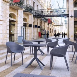 Table De Jardin*Sky Petite table de jardin carrée en résine