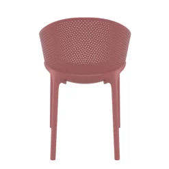 Chaise De Cuisine|Chaise De Salle à Manger*Sky Pro Fauteuil moderne empilable avec coque microperforée en polypropylène