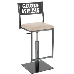 Carrier Tabouret Snack (assise +/- 65 Cm)|Tabouret De Bar (assise +/- 80 Cm)*Slide ® Tabouret pivotant et réglable en hauteur style industriel