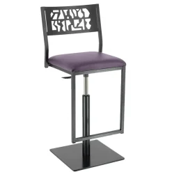 Carrier Tabouret Snack (assise +/- 65 Cm)|Tabouret De Bar (assise +/- 80 Cm)*Slide ® Tabouret pivotant et réglable en hauteur style industriel