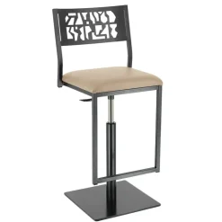 Carrier Tabouret Snack (assise +/- 65 Cm)|Tabouret De Bar (assise +/- 80 Cm)*Slide ® Tabouret pivotant et réglable en hauteur style industriel
