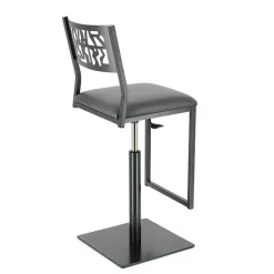 Carrier Tabouret Snack (assise +/- 65 Cm)|Tabouret De Bar (assise +/- 80 Cm)*Slide ® Tabouret pivotant et réglable en hauteur style industriel