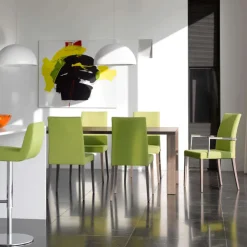 Mobitec Chaise De Salle à Manger|Chaise Salon*Slim ® Chaise de salle à manger en tissu et pieds en bois