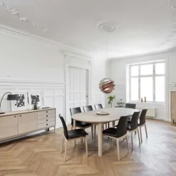 Skovby Table De Salle à Manger*SM112 Table ronde en bois style scandinave extensible