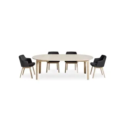 Skovby Table De Salle à Manger*SM112 Table ronde en bois style scandinave extensible