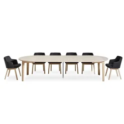 Skovby Table De Salle à Manger*SM112 Table ronde en bois style scandinave extensible