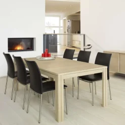 Skovby Table De Salle à Manger*SM23/24 Table scandinave rectangulaire en bois avec allonges