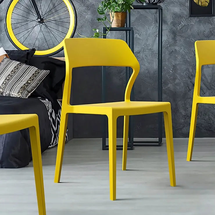 Chaise De Cuisine|Chaise De Salle à Manger*Snow Chaise empilable design en polypropylène