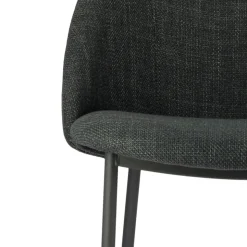 Perfecta Chaise De Salle à Manger|Chaise Salon*Soda Chaise cosy en tissu avec pieds en métal