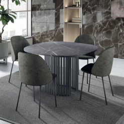 Perfecta Chaise De Salle à Manger|Chaise Salon*Soda Chaise cosy en tissu avec pieds en métal