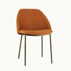 Perfecta Chaise De Salle à Manger|Chaise Salon*Soda Chaise cosy en tissu avec pieds en métal