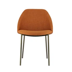 Perfecta Chaise De Salle à Manger|Chaise Salon*Soda Chaise cosy en tissu avec pieds en métal