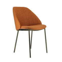Perfecta Chaise De Salle à Manger|Chaise Salon*Soda Chaise cosy en tissu avec pieds en métal