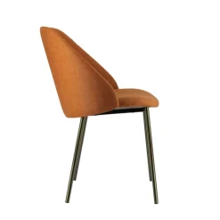 Perfecta Chaise De Salle à Manger|Chaise Salon*Soda Chaise cosy en tissu avec pieds en métal