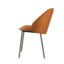 Perfecta Chaise De Salle à Manger|Chaise Salon*Soda Chaise cosy en tissu avec pieds en métal