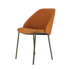 Perfecta Chaise De Salle à Manger|Chaise Salon*Soda Chaise cosy en tissu avec pieds en métal