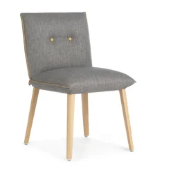 Mobitec Chaise De Salle à Manger|Chaise Salon*Soda ® Chaise cocooning en tissu avec boutons décoratifs
