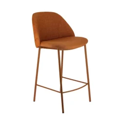 Perfecta Tabouret Snack (assise +/- 65 Cm)|Tabouret De Bar (assise +/- 80 Cm)*Soda Tabouret snack cosy en tissu avec pieds en métal