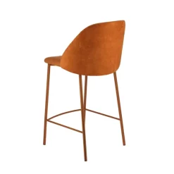 Perfecta Tabouret Snack (assise +/- 65 Cm)|Tabouret De Bar (assise +/- 80 Cm)*Soda Tabouret snack cosy en tissu avec pieds en métal
