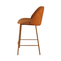 Perfecta Tabouret Snack (assise +/- 65 Cm)|Tabouret De Bar (assise +/- 80 Cm)*Soda Tabouret snack cosy en tissu avec pieds en métal