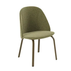 Perfecta Chaise De Salle à Manger|Chaise Salon*Sofia Chaise basse cosy en tissu et métal