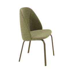Perfecta Chaise De Salle à Manger|Chaise Salon*Sofia Chaise basse cosy en tissu et métal