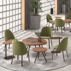 Perfecta Chaise De Salle à Manger|Chaise Salon*Sofia Chaise basse cosy en tissu et métal