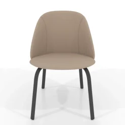 Perfecta Chaise De Cuisine|Chaise De Salle à Manger*Sofia Chaise basse cosy en simili avec pieds en métal
