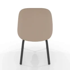 Perfecta Chaise De Cuisine|Chaise De Salle à Manger*Sofia Chaise basse cosy en simili avec pieds en métal