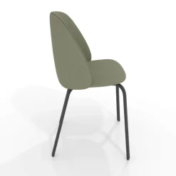 Perfecta Chaise De Cuisine|Chaise De Salle à Manger*Sofia Chaise cosy en simili avec pieds métal