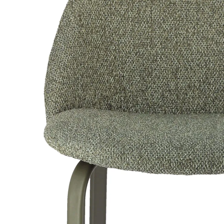 Perfecta Tabouret Snack (assise +/- 65 Cm)|Tabouret De Bar (assise +/- 80 Cm)*Sofia Tabouret snack confortable en tissu avec pieds en métal