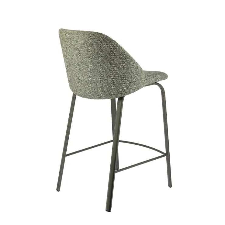 Perfecta Tabouret Snack (assise +/- 65 Cm)|Tabouret De Bar (assise +/- 80 Cm)*Sofia Tabouret snack confortable en tissu avec pieds en métal
