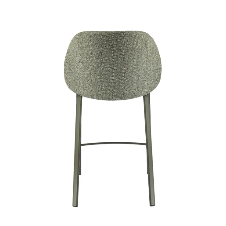 Perfecta Tabouret Snack (assise +/- 65 Cm)|Tabouret De Bar (assise +/- 80 Cm)*Sofia Tabouret snack confortable en tissu avec pieds en métal