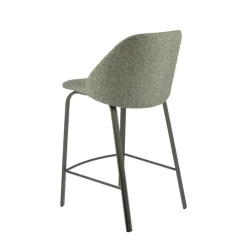 Perfecta Tabouret Snack (assise +/- 65 Cm)|Tabouret De Bar (assise +/- 80 Cm)*Sofia Tabouret snack confortable en tissu avec pieds en métal