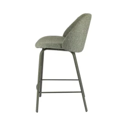Perfecta Tabouret Snack (assise +/- 65 Cm)|Tabouret De Bar (assise +/- 80 Cm)*Sofia Tabouret snack confortable en tissu avec pieds en métal
