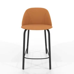 Perfecta Tabouret Snack (assise +/- 65 Cm)|Tabouret De Bar (assise +/- 80 Cm)*Sofia Tabouret snack cosy en simili avec pieds en métal