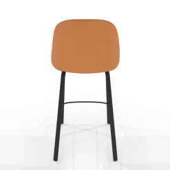 Perfecta Tabouret Snack (assise +/- 65 Cm)|Tabouret De Bar (assise +/- 80 Cm)*Sofia Tabouret snack cosy en simili avec pieds en métal