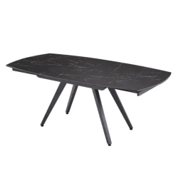 Table De Salle à Manger*SofiaTable moderne extensible en céramique avec pieds en métal