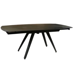 Table De Salle à Manger*SofiaTable moderne extensible en céramique avec pieds en métal