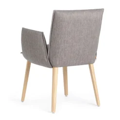 Mobitec Chaise De Salle à Manger|Chaise Salon*Soft ® Fauteuil cocooning en tissu avec pieds en bois massif
