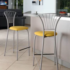 Carrier Tabouret Snack (assise +/- 65 Cm)|Tabouret De Bar (assise +/- 80 Cm)*Solandre ® Tabouret snack en synthétique et métal
