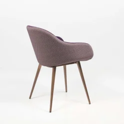 Midj Chaise De Salle à Manger|Fauteuil De Salon*Sonny ® Fauteuil design bicolore en tissu et métal laqué