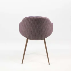Midj Chaise De Salle à Manger|Fauteuil De Salon*Sonny ® Fauteuil design bicolore en tissu et métal laqué