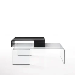 Sovet Italia Table De Salon*Spider Sovet® Table basse design rectangulaire en verre