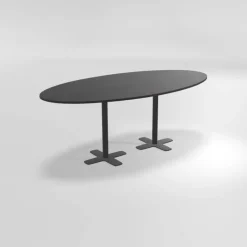 Perfecta Table De Cuisine*Spinner 2 Table hauteur 90 cm ovale en stratifié avec deux pieds