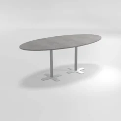 Perfecta Table De Cuisine*Spinner 2 Table hauteur 90 cm ovale en stratifié avec deux pieds