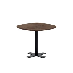 Perfecta Table De Cuisine|Table Pour Petit Espace*Spinner Table de cuisine carrée bords arrondis en stratifié avec pied central