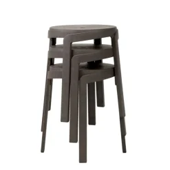 Tabouret Bas (assise +/- 45 Cm)*Stack mini Tabouret bas recyclé et empilable