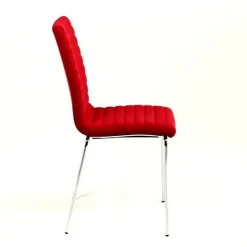 Midj Chaise De Salle à Manger*Star ® Chaise moderne empilable en tissu et métal